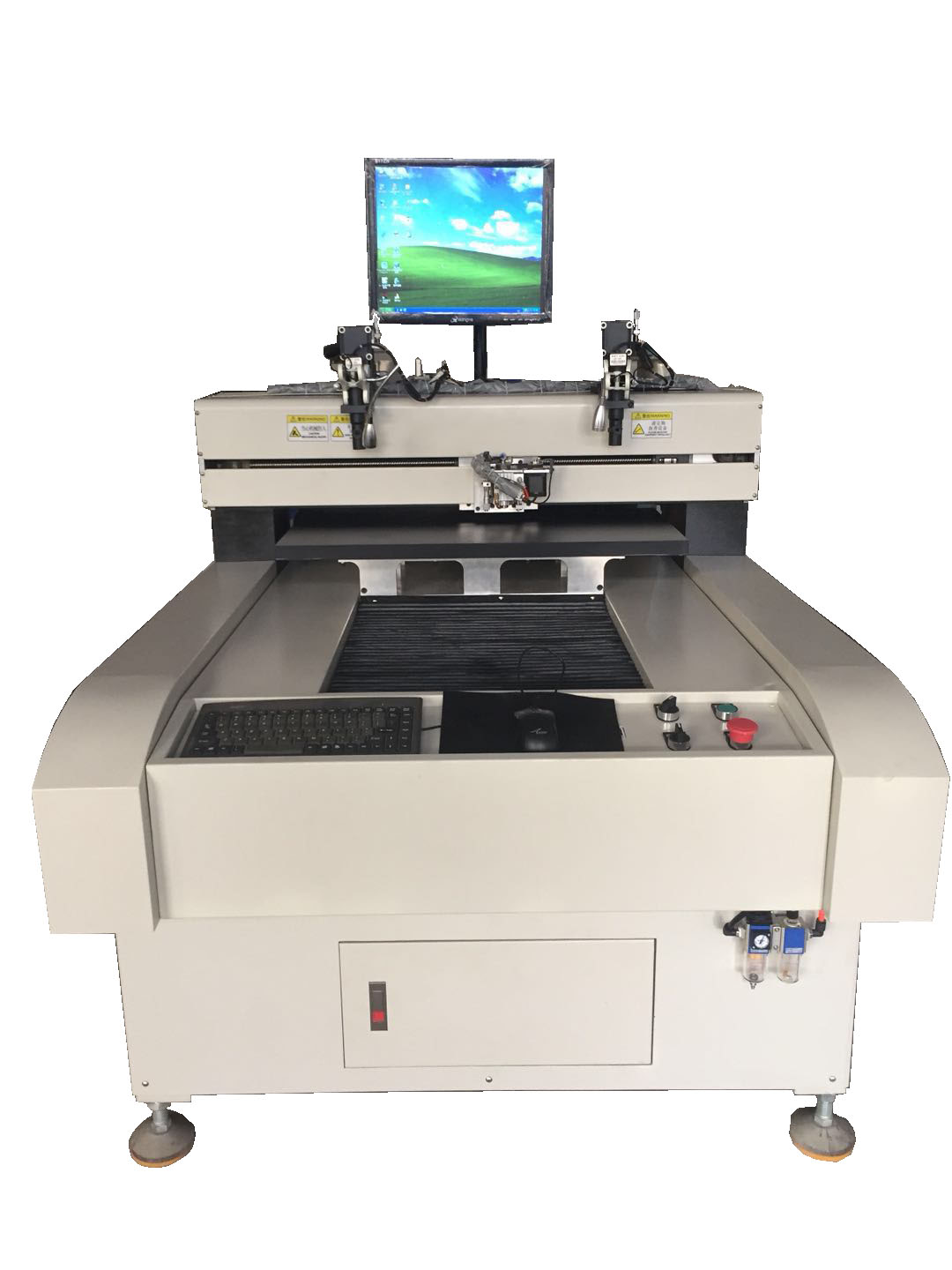 玻璃切割機的擋塊定位機構 玻璃切割機的擋塊定位機構